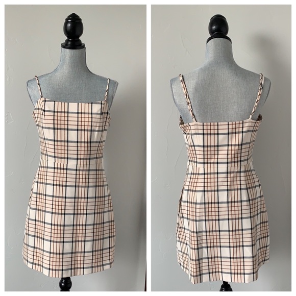 Aritzia Dresses & Skirts - Aritzia Wilfred Isabelle plaid 90’s mini Dress 8